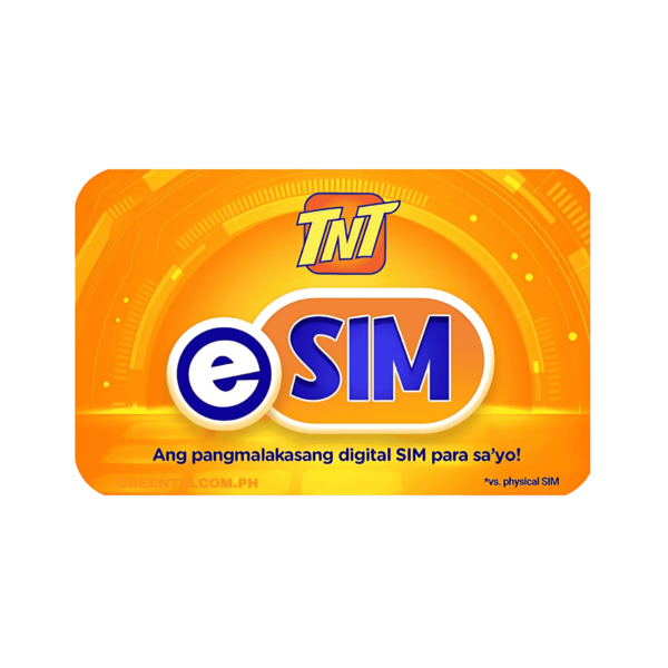 TNT esim (TNT Prepaid E-Sim) with free data up to 21gb + 110 mins. calls and 100 texts to all