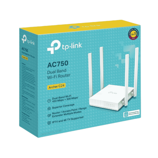 TP Link - Dual-Band Wi-Fi Router - Archer C24 - Image 3